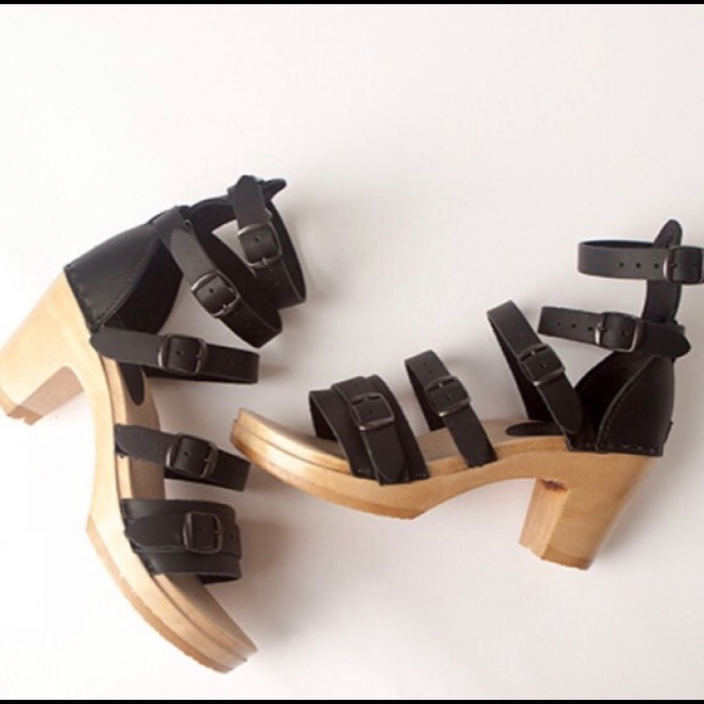 Sven 5 Strap Sandal Clogs High Heels
